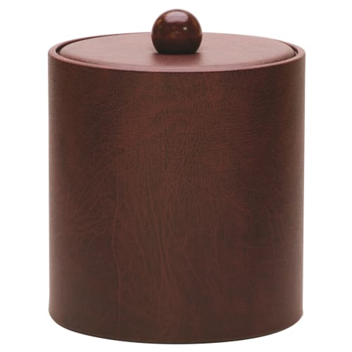Glamour Line 3 Quart Round Ice Bucket, Burgundy